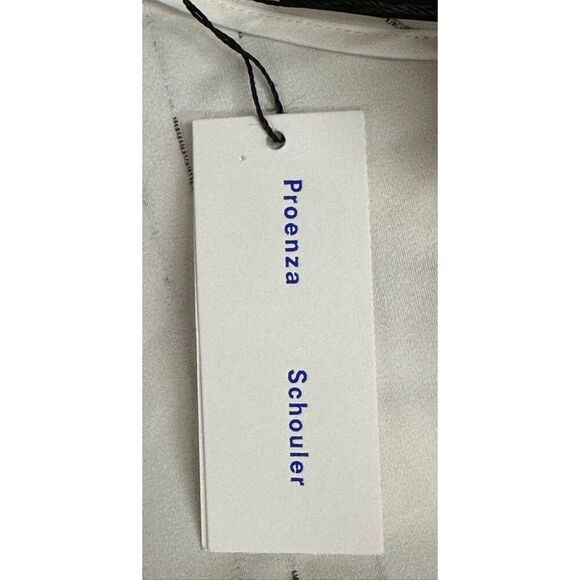 Proenza Schouler Stella Top In Textured Stripe NWT Size 2 - Picture 10 of 12